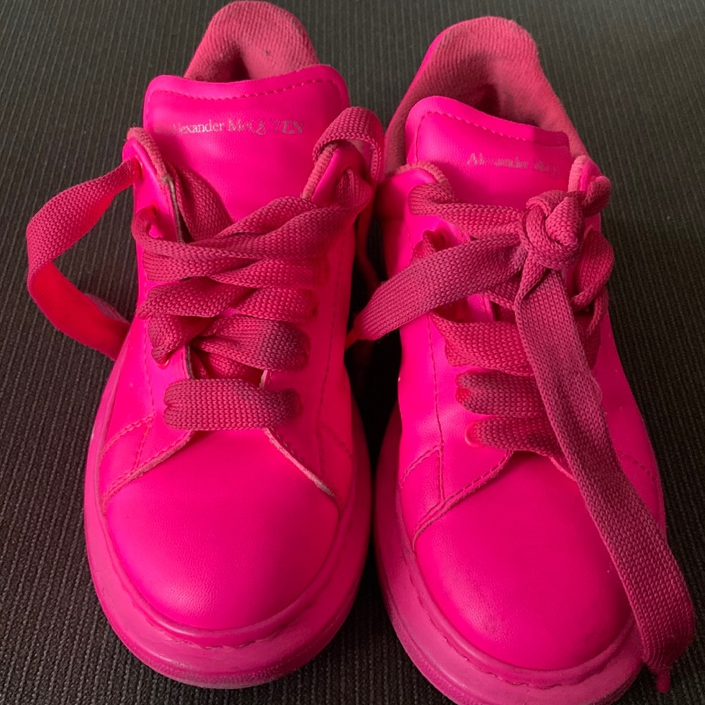 Girls Pink Alexander McQueen sneakers